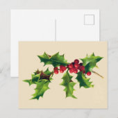   Holly-vestiging Feestdagenkaart (Voorkant / Achterkant)