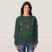 Holly Volley Volleyball Ugly KerstSweater Art Trui (Voorkant volledig)