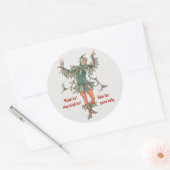 Holly Walter Crane Flowers van Shakespeare CC0987 Ronde Sticker (Envelop)