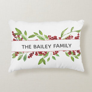 Holly & Waterverf Greenery Custom Accent Kussen