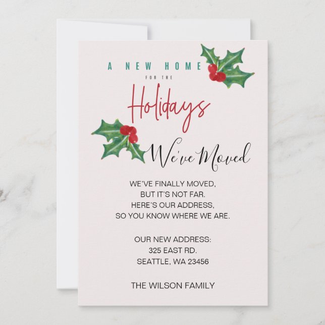 Holly We hebben de aankondiging van de feestdag ve (Voorkant)