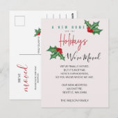 Holly We hebben de aankondiging van de feestdag ve Briefkaart (Voorkant / Achterkant)