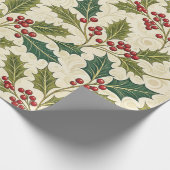 Holly Whimsy Cadeaupapier (Hoek)