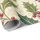 Holly Whimsy Cadeaupapier (Rol Hoek)