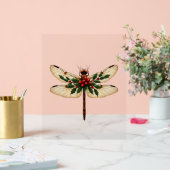 Holly Winged Dragonfly Acryl Bord (Huwelijk)