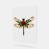 Holly Winged Dragonfly Acryl Bord (Hoek)