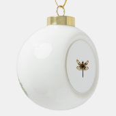 Holly Winged Dragonfly Keramische Bal Ornament (Links)