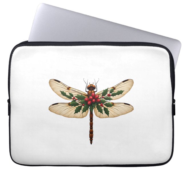 Holly Winged Dragonfly Laptop Sleeve (Voorkant)