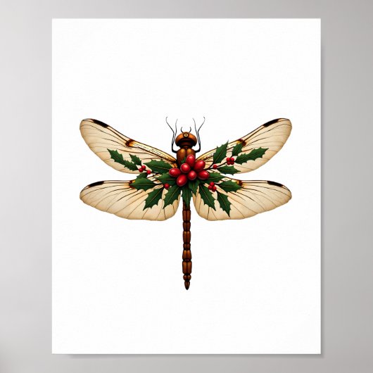 Holly Winged Dragonfly Poster (Voorkant)
