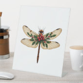 Holly Winged Dragonfly Reclamebord Met Voetstuk (Insitu)