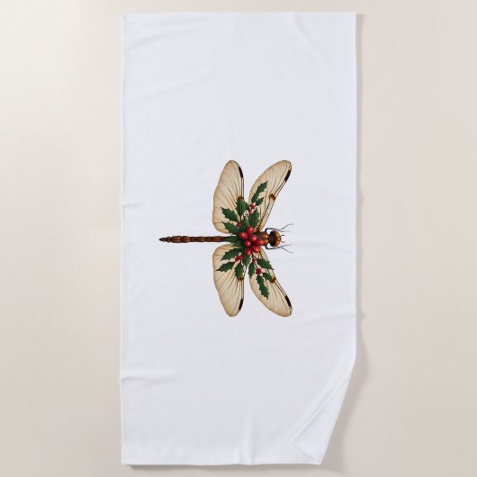 Holly Winged Dragonfly Strandlaken (Voorkant)