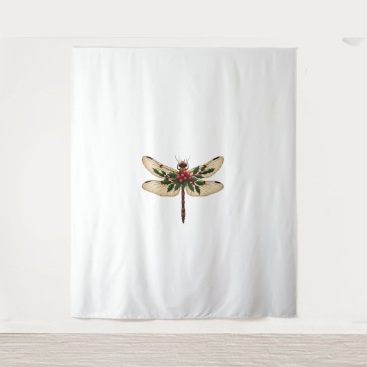 Holly Winged Dragonfly Wandkleed (Voorkant)