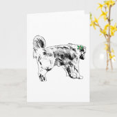 Holly Wink Retriever Kaart (Gele Bloem)