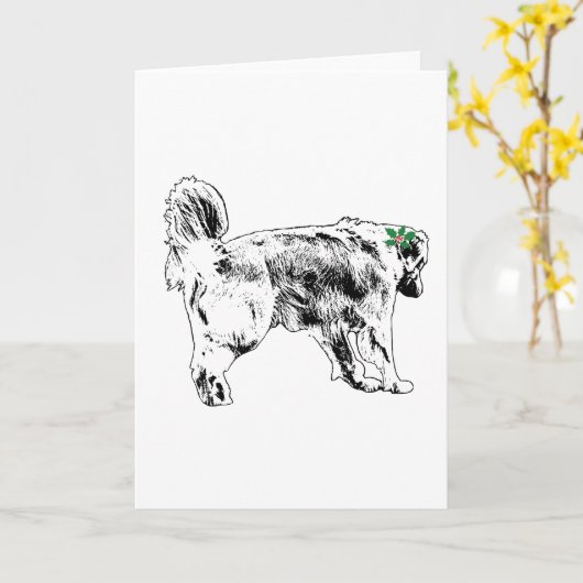 Holly Wink Retriever Kaart (Gele Bloem)