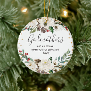 Holly Winter Godmothers zijn een verbluffend sierm Keramisch Ornament