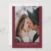 HOLLY Winter Kerstmis Vrijgezellenfeest  Kaart (Achterkant)