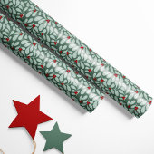 Holly Wrapping Paper - Sage Cadeaupapier