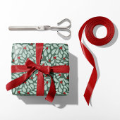 Holly Wrapping Paper - Sage Cadeaupapier
