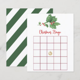 Holly Wreater Bingo Game Card