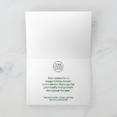 Holly Wreater Corporate Holiday Feestdagen Kaart (Binnen)