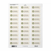 Holly Wreater Return Address Label (Full Sheet)