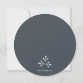 Holly Wreath Holiday Potluck Party Invitation Kaar Kaart (Achterkant)