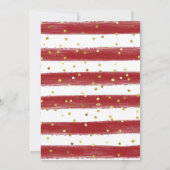 Holly Wreath kerstBaby shower Kaart (Achterkant)