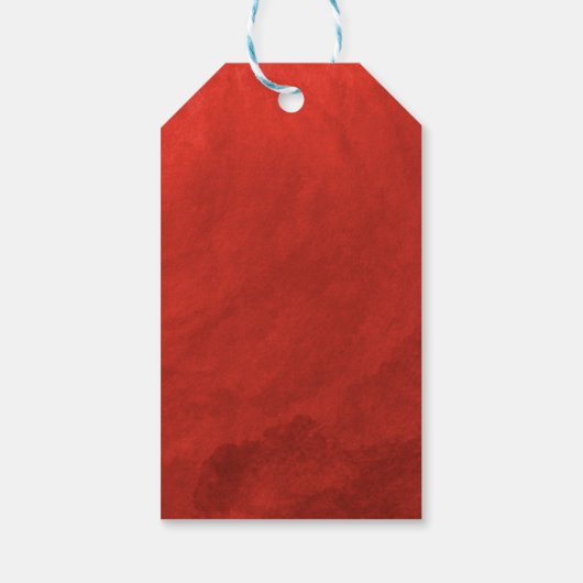 Holly Wreath Kraft Vrolijk Kerstfeest Cadeaulabel (Achterkant)