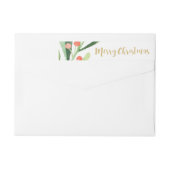 Holly Wreath Merry Kerstmis (Achterkant)