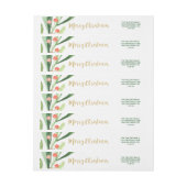 Holly Wreath Merry Kerstmis (Vel)