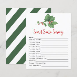 Holly Wreath Secret Santa Survey