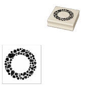 Holly Wreath Stamp Rubberstempel (Gestempeld)