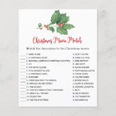 Holly Wreator Kerstmis Match-game-kaart Flyer (Voorkant)