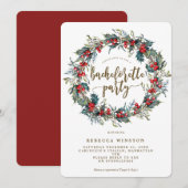 holly wreatwinter bachelorette party nodigt uit kaart (Voorkant / Achterkant)