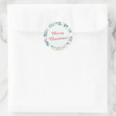  Holly Xmas Envelopzegel (20) Ronde Sticker (Tas)