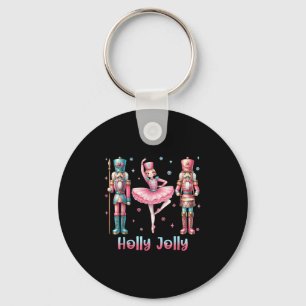 Holly Xmas Jolly Nutcracker Squad Kerstvrouwen Sleutelhanger