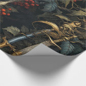 Holly & Zwaarden Feestelijk inpakpapier (Hoek)