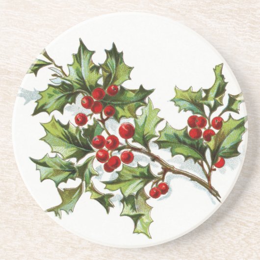 HollyBerries20150802 Zandsteen Onderzetter (Voorkant)