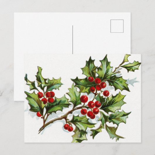 HollyBerries_001 Briefkaart (Voorkant / Achterkant)