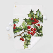 HollyBerries 001 Golfhanddoek (Insitu)