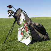 HollyBerries 001 Golfhanddoek (Groen)
