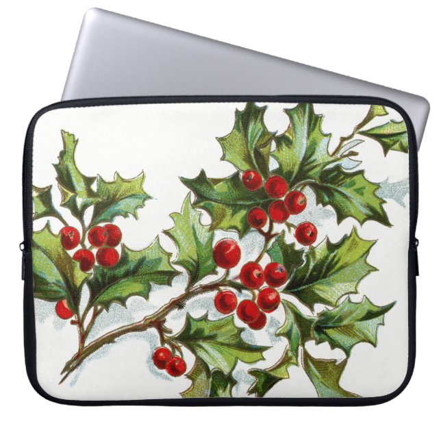 HollyBerries 001 Laptop Sleeve (Voorkant)