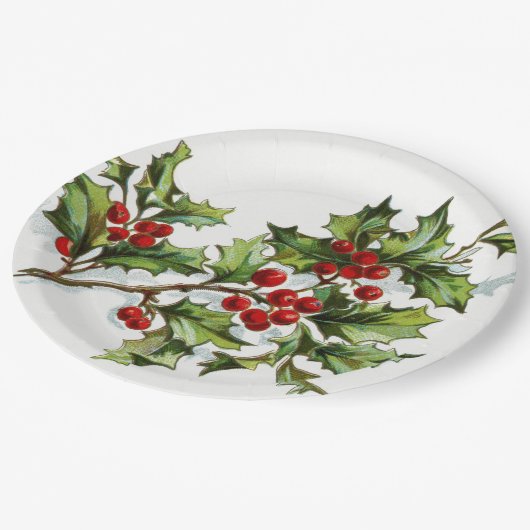 HollyBerries_001 Papieren Bordje (Gekanteld)