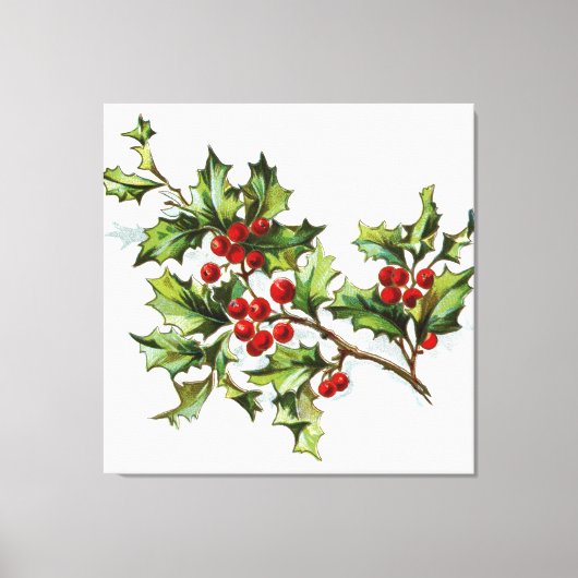 HollyBerries 002 Canvas Afdruk (Voorkant)