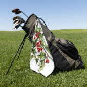 HollyBerries 002 Golfhanddoek (Groen)