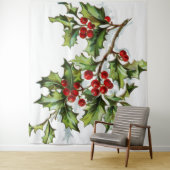 HollyBerries 002 Wandkleed (In situ)