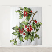 HollyBerries 002 Wandkleed (Voorkant)