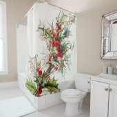 HollyBerries 003 Douchegordijn (In situ)
