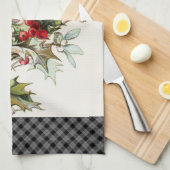 HollyBerries 003 Theedoek (Quarter Fold)