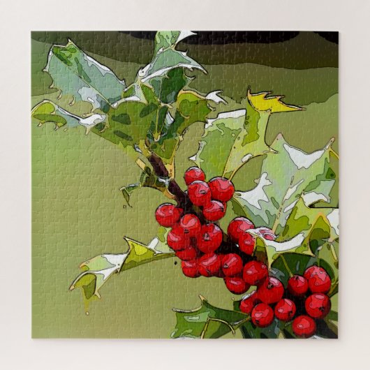 HollyBerries 005 Legpuzzel (Verticaal)